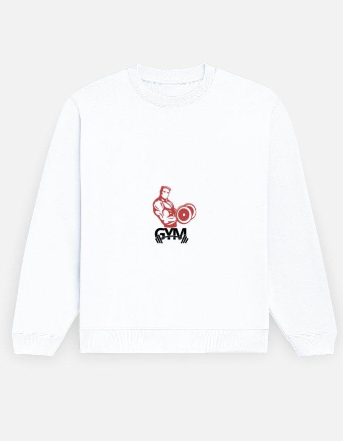 White printed sweatshirt